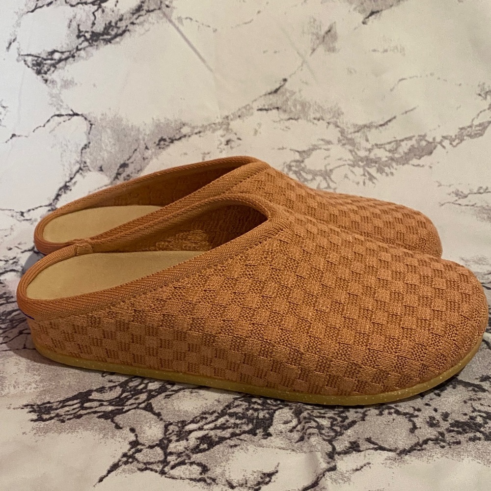 Rothy's Woven Tan Slippers